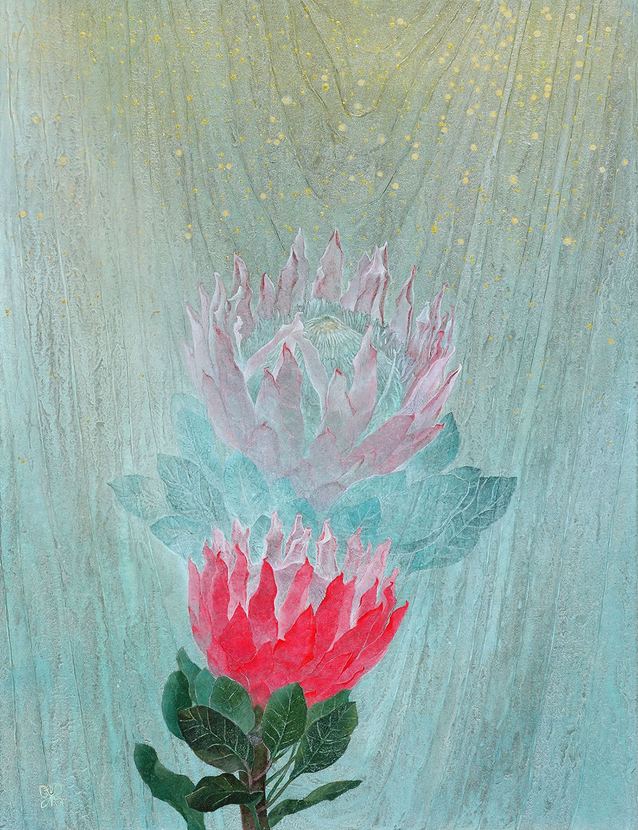 日本画家 新井まち子 作品集「花」Machiko Arai Gallery5