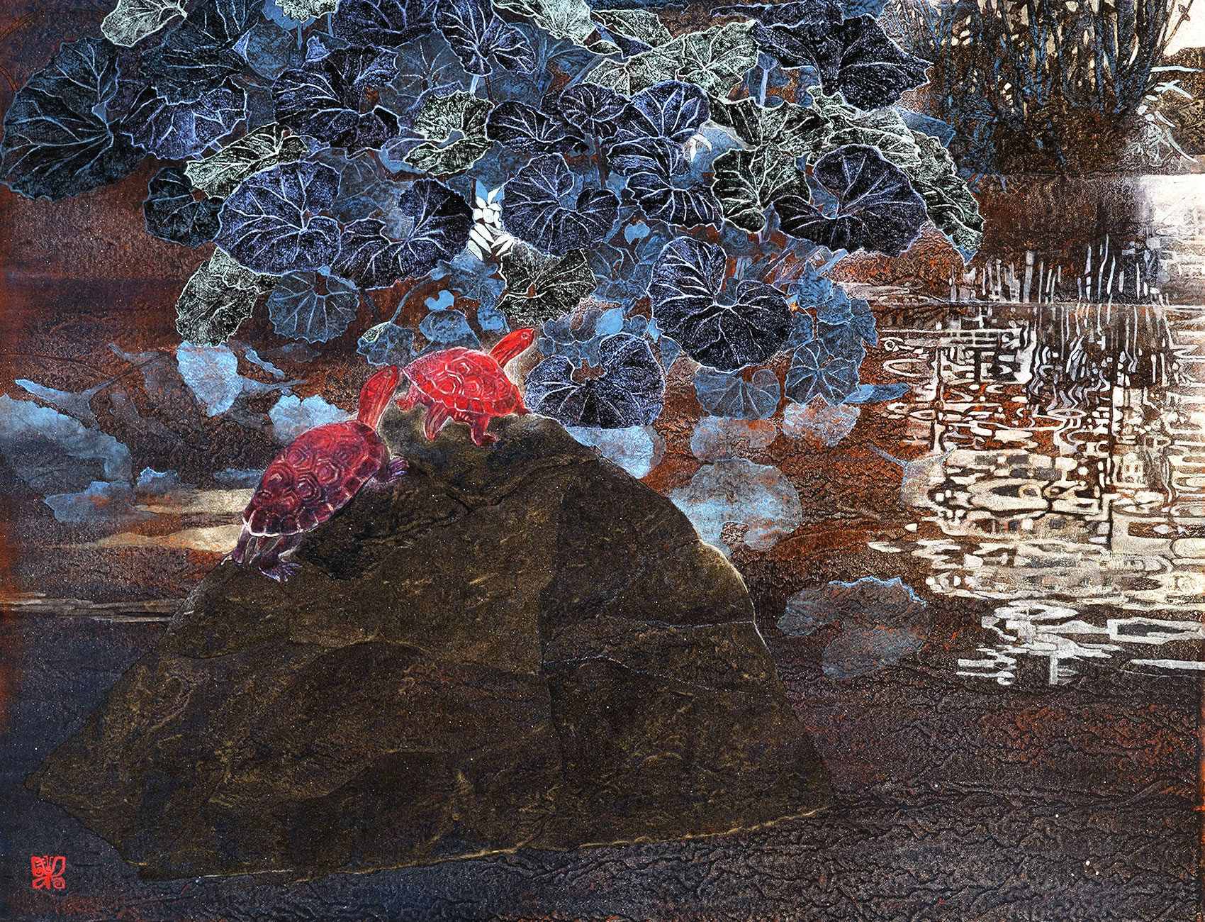 日本画家 新井まち子 作品集「花」Machiko Arai Gallery5